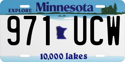 MN license plate 971UCW