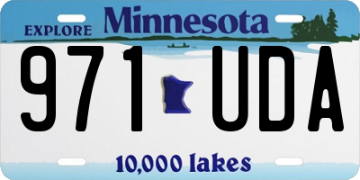 MN license plate 971UDA