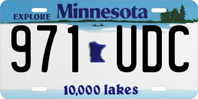 MN license plate 971UDC