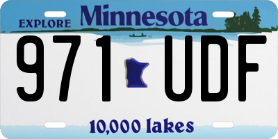MN license plate 971UDF