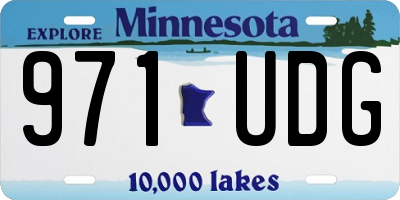MN license plate 971UDG