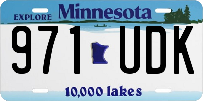 MN license plate 971UDK