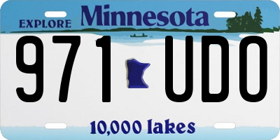 MN license plate 971UDO