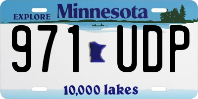 MN license plate 971UDP