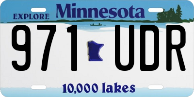 MN license plate 971UDR