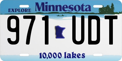 MN license plate 971UDT