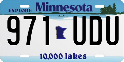 MN license plate 971UDU