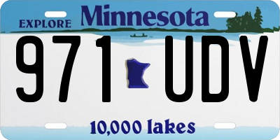 MN license plate 971UDV