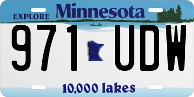 MN license plate 971UDW