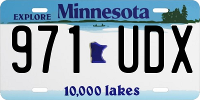 MN license plate 971UDX