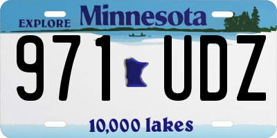 MN license plate 971UDZ