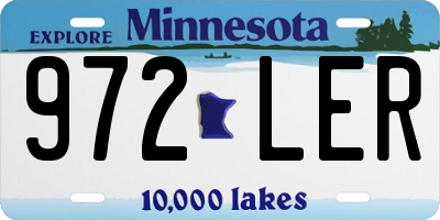 MN license plate 972LER