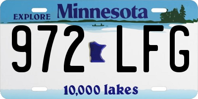 MN license plate 972LFG