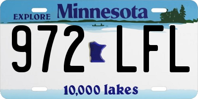 MN license plate 972LFL