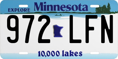MN license plate 972LFN