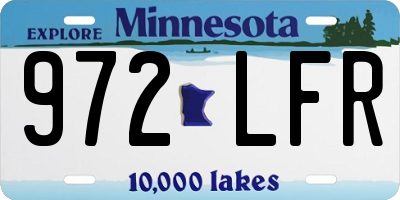 MN license plate 972LFR