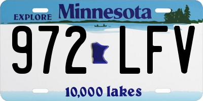 MN license plate 972LFV
