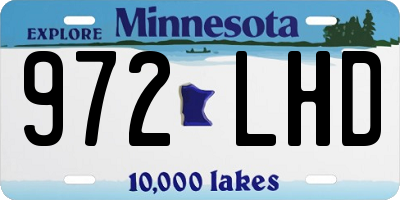 MN license plate 972LHD