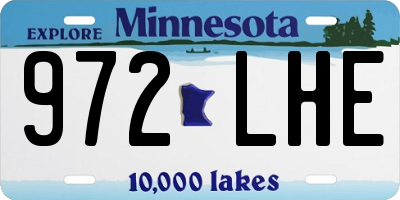 MN license plate 972LHE