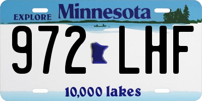 MN license plate 972LHF