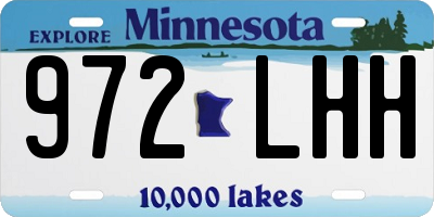MN license plate 972LHH