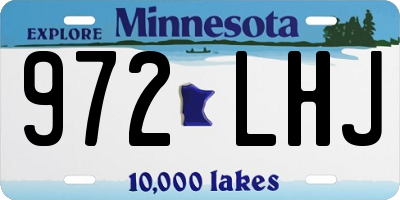 MN license plate 972LHJ