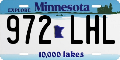MN license plate 972LHL