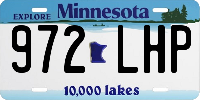 MN license plate 972LHP