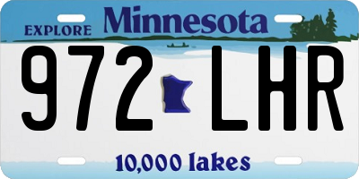 MN license plate 972LHR