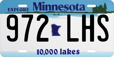 MN license plate 972LHS