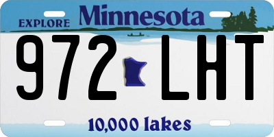 MN license plate 972LHT
