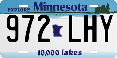 MN license plate 972LHY