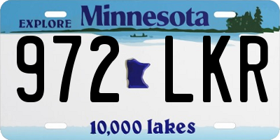 MN license plate 972LKR