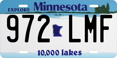MN license plate 972LMF
