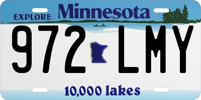 MN license plate 972LMY