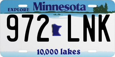 MN license plate 972LNK