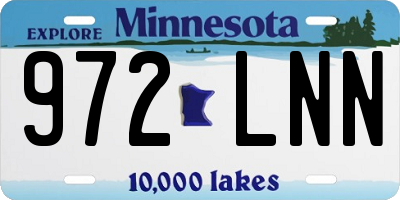 MN license plate 972LNN