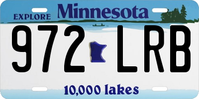 MN license plate 972LRB