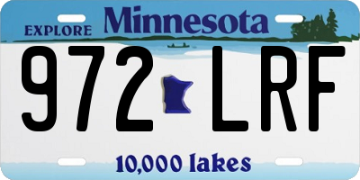 MN license plate 972LRF