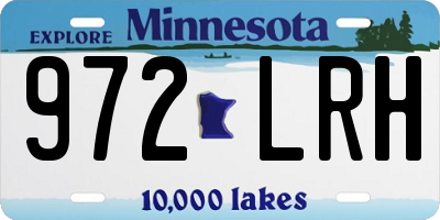 MN license plate 972LRH
