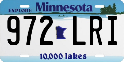 MN license plate 972LRI