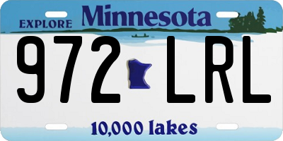 MN license plate 972LRL
