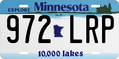 MN license plate 972LRP