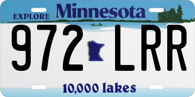 MN license plate 972LRR