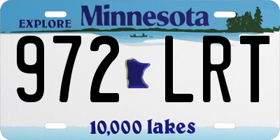 MN license plate 972LRT