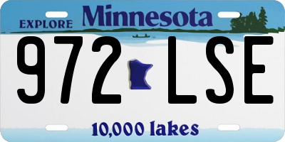 MN license plate 972LSE