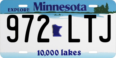 MN license plate 972LTJ