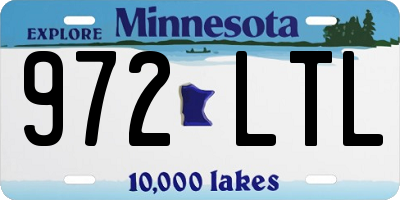 MN license plate 972LTL