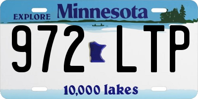 MN license plate 972LTP