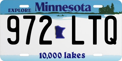 MN license plate 972LTQ